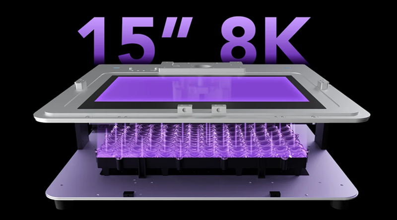 Der LCD-Bildschirm des Sonic Mega 8K V2 3D-Druckers